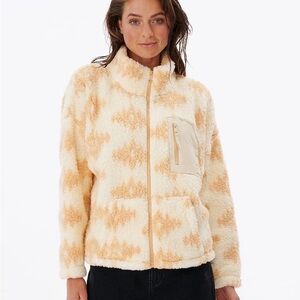 Rip Curl Cream and Tan Teddy Jacket